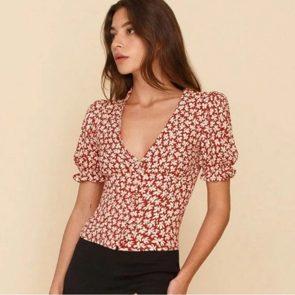 Reformation Deville Floral Blouse - Picture 3 of 7